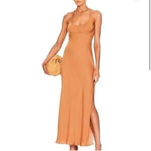 Free People Night Owl Slip – Bright Cider – Size S